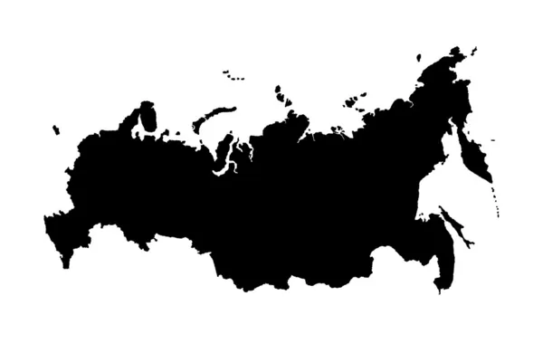 Kaart van de Russische Federatie — Stockfoto