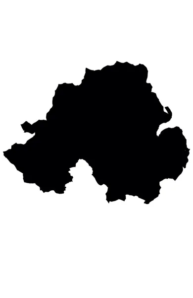 Mapa da Irlanda do Norte — Fotografia de Stock