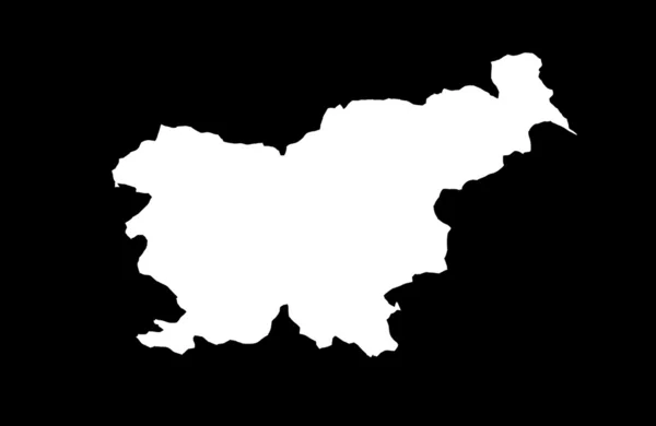 Mapa da República da Eslovénia — Fotografia de Stock