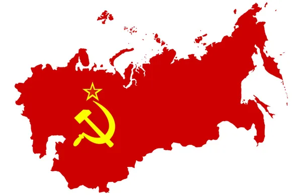 Unión Soviética mapa —  Fotos de Stock
