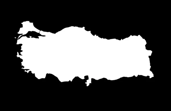 Republiek Turkije kaart — Stockfoto