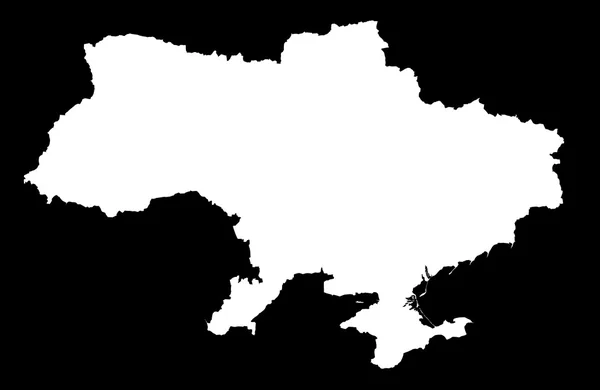 Ukraine map on black — Stok fotoğraf