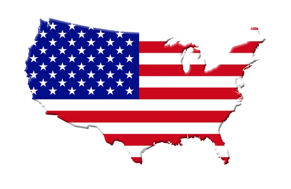 Stati Uniti d'America mappa — Foto Stock