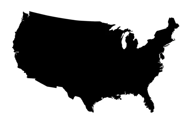 Об'єднані держави Америки карта — стокове фото