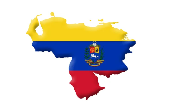 Bolivarian Republic of Venezuela map — стокове фото