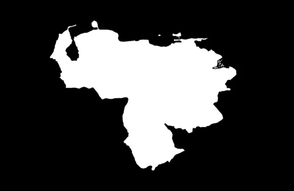 Mapa da República Bolivariana da Venezuela — Fotografia de Stock