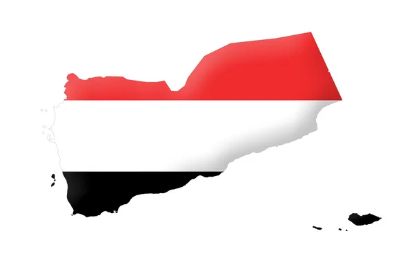 イエメン共和国地図 — ストック写真