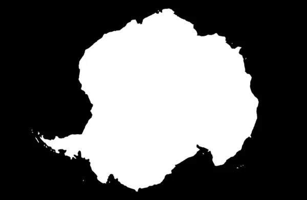 Antarctica map on black — Stockfoto