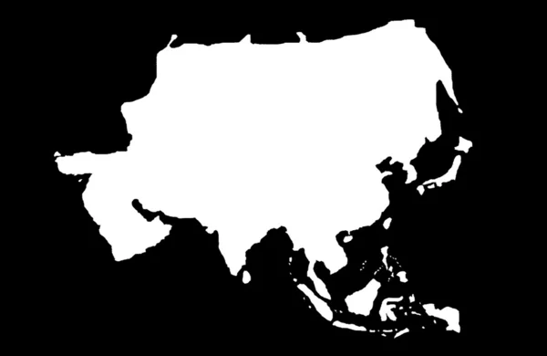 Kaart van Azië — Stockfoto