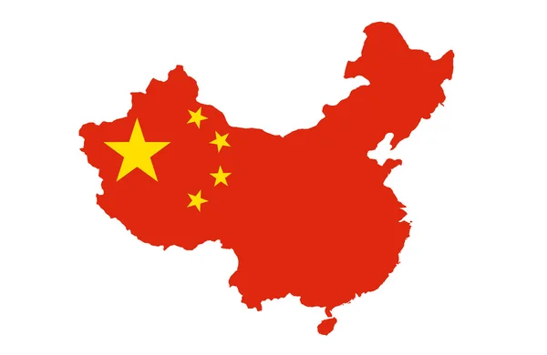 Карта Китайской Республики — стоковое фото
