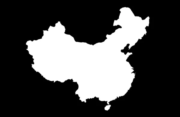 Repubblica di Cina mappa — Foto Stock