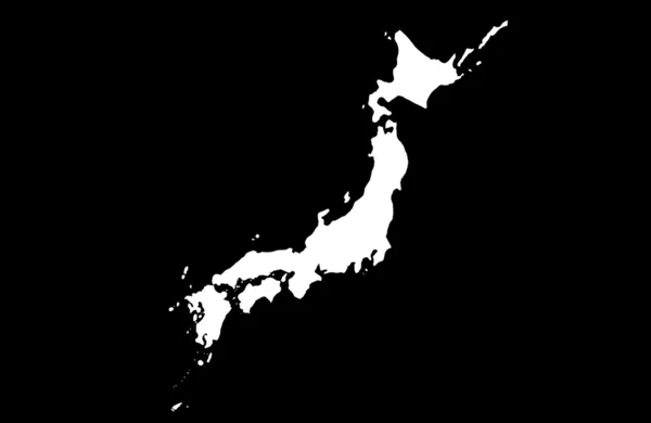 Карта Японии — стоковое фото
