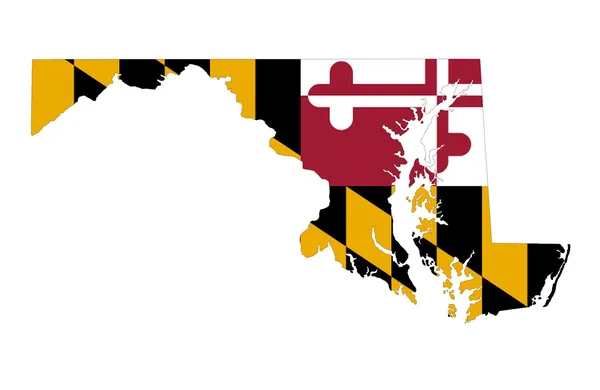 State of Maryland maps — 图库照片#