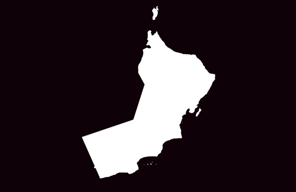 Sultanato dell'Oman mappa Immagini Stock Royalty Free