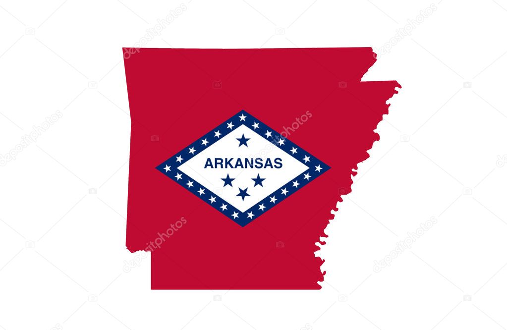 State of Arkansas map