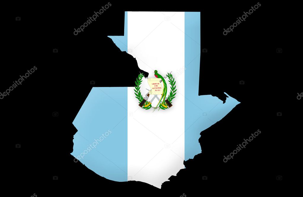Republic of Guatemala map