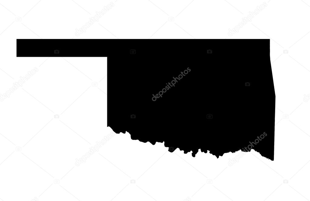 State of Oklahoma map