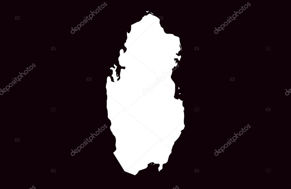 State of Qatar map