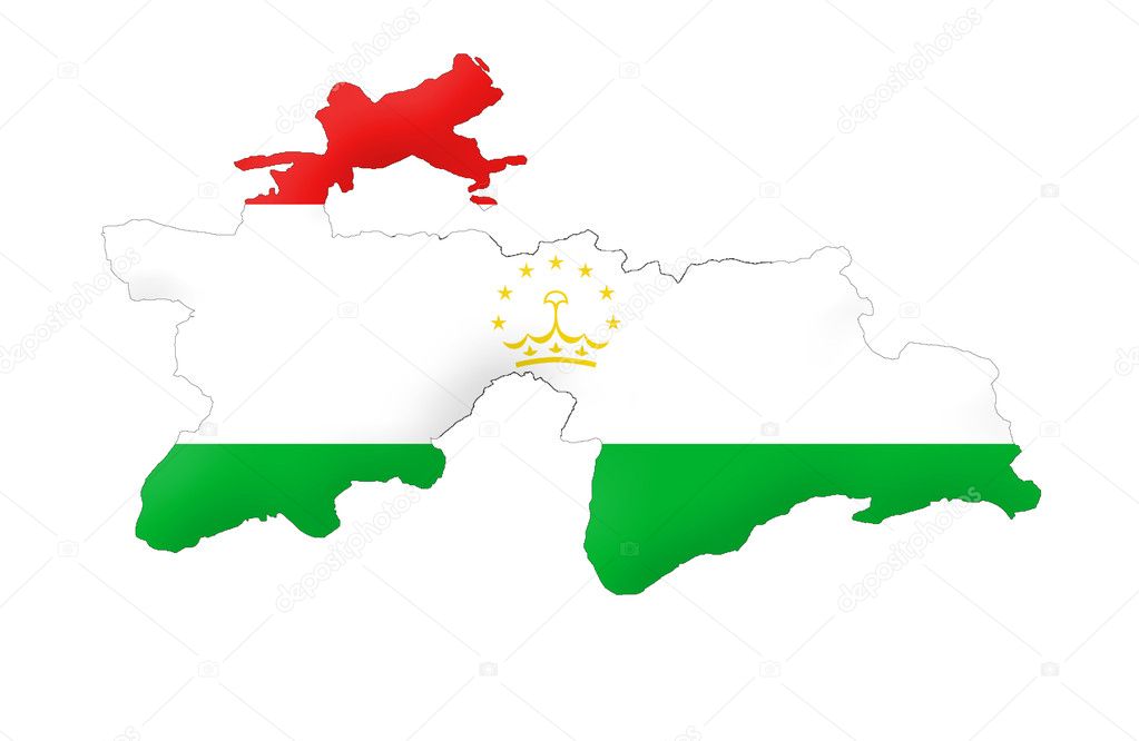 Republic of Tajikistan map
