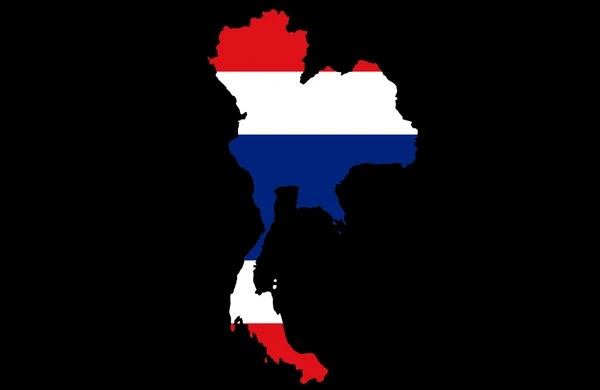 Königreich Thailand Karte — Stockfoto