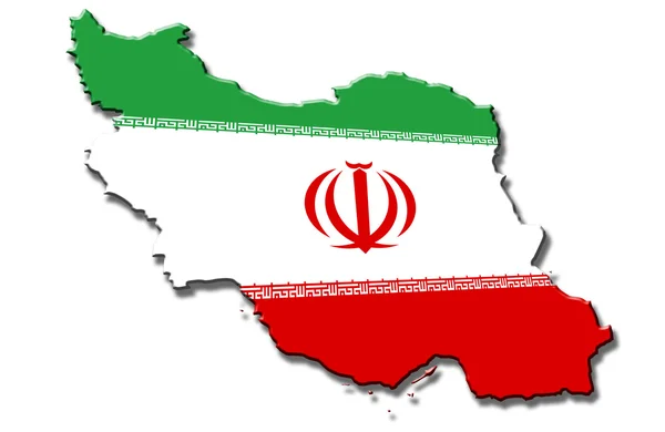 Iranische Karte — Stockfoto