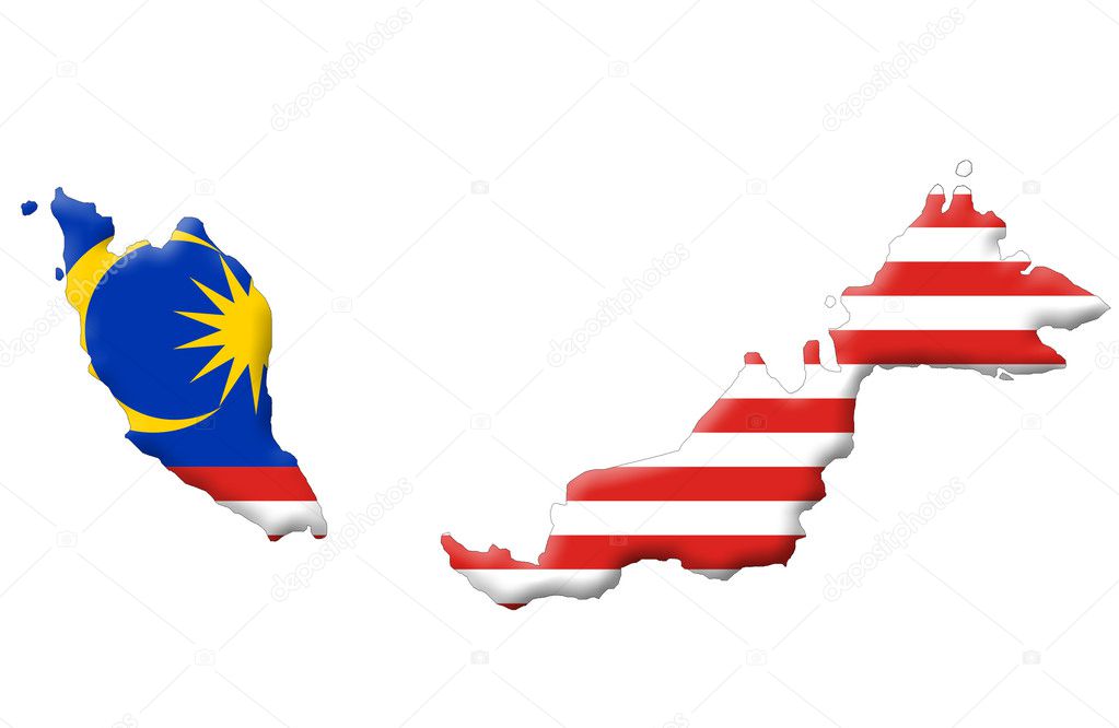 Federation of Malaysia map