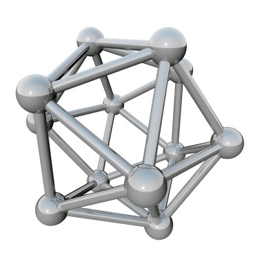 Abstract molecular lattice clipart
