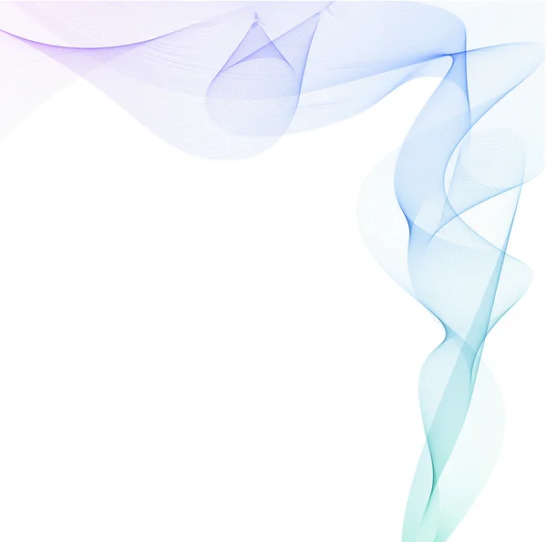 Blue and violet vector smoke. — Stock Vector