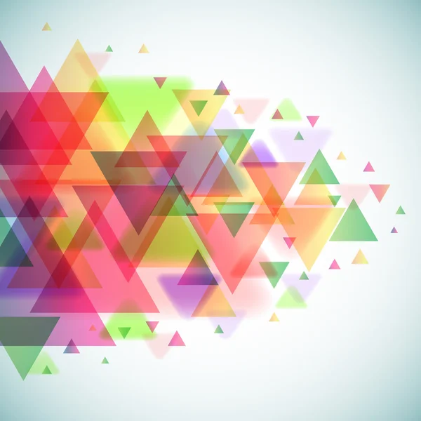 Abstract colorful triangles vector background. — Stock Vector