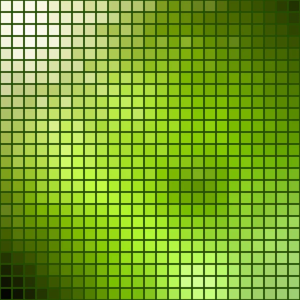 Grünes Mosaik. Vorlage für das Sommerthema. — Stockvektor