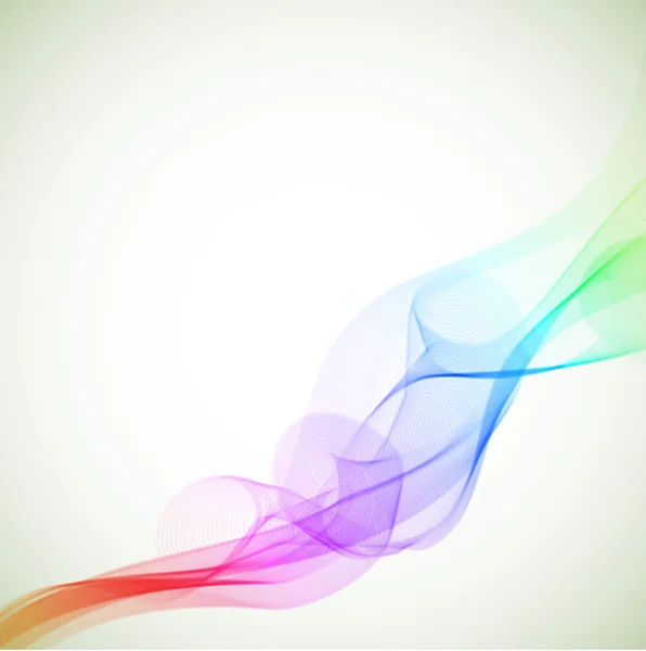 Abstract colorful vector smoke — Stock Vector