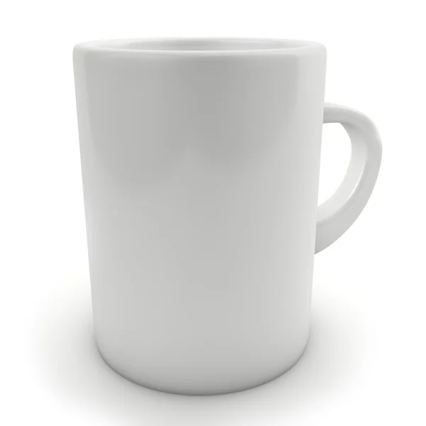 stock image Traditional blank white mug
