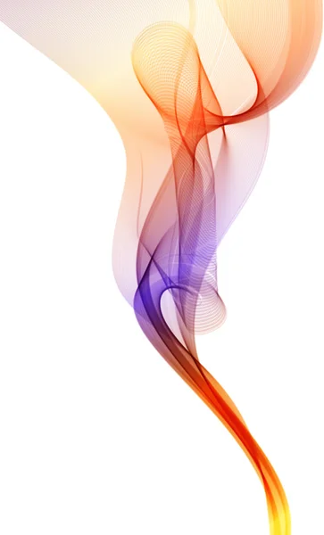 Fumée vectorielle colorée abstraite isolée sur blanc . — Image vectorielle