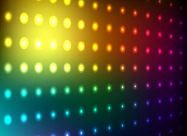 Renkli club ışık duvarı vektör arka plan. — Stok Vektör