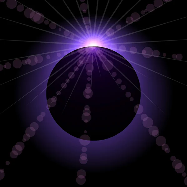 Eclipse arrière-plan vectoriel . — Image vectorielle
