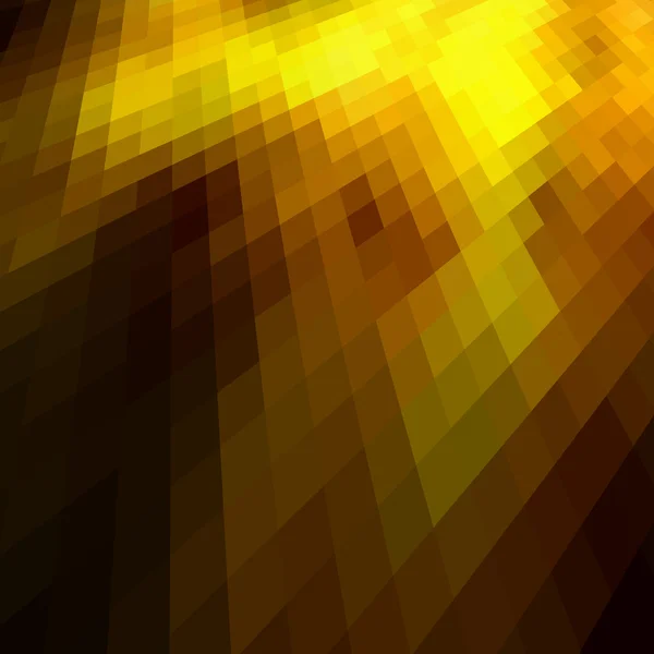 Abstrakt guld färgat mosaik bakgrund. — Stock vektor