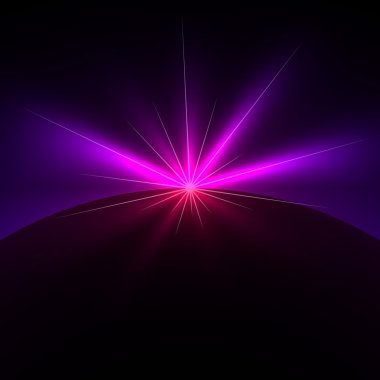 Space light flare vector background with copy space. clipart