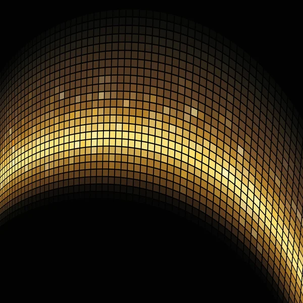 Goldener Bogen bildete Mosaik-Vektor Hintergrund. — Stockvektor