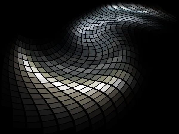 Mozaika tmavě béžové a šedé barevné vektorové pozadí. — Stockový vektor