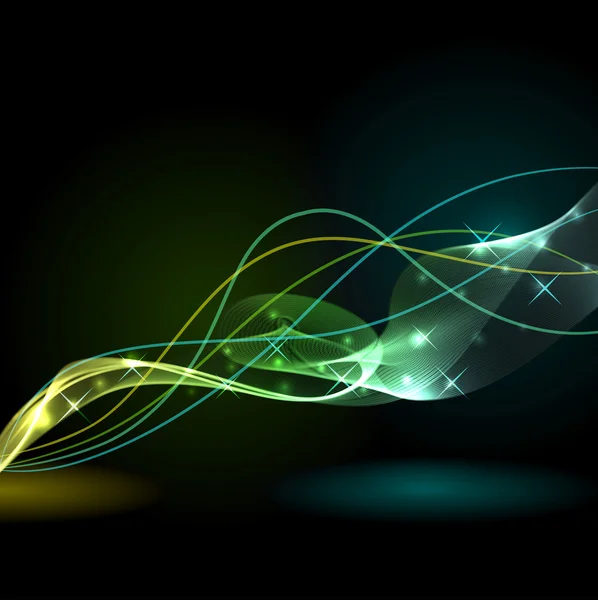 Πολύχρωμο abstract κύμα φωτός διάνυσμα φόντο. — Διανυσματικό Αρχείο