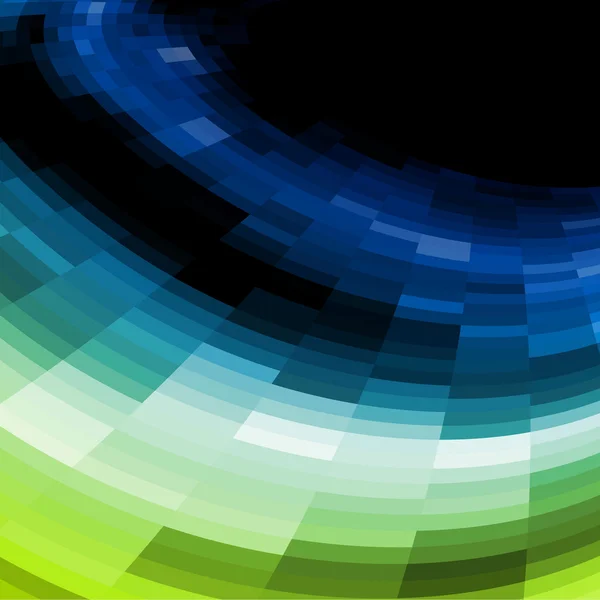 Blauer und grüner Vektormosaik Hintergrund. — Stockvektor