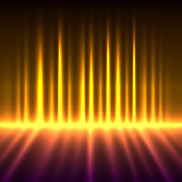 Feu abstrait aurore boréale colorée lumières fond vectoriel . — Image vectorielle