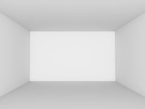 Camera bianca vuota vista prospettiva . — Foto Stock