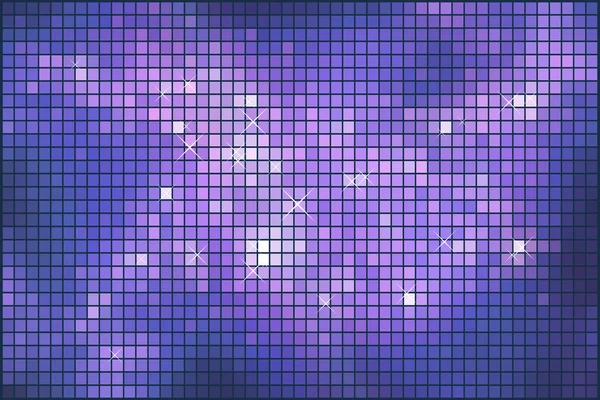 Abstrakte violett funkelnde Mosaik-Vektor Hintergrund. — Stockvektor