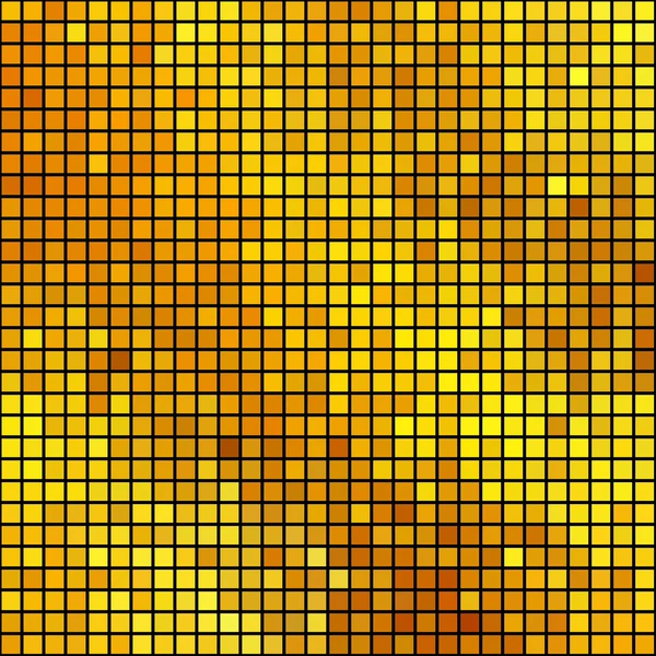 Яркий золотой квадратный мозаичный векторный фон . — стоковый вектор
