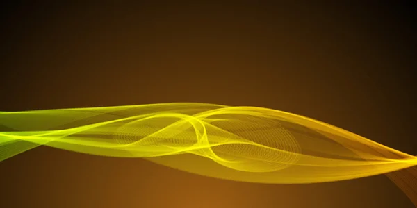Abstracte groene en gele gekleurde vector rook — Stockvector