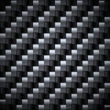 Seamless carbon vector texture. clipart