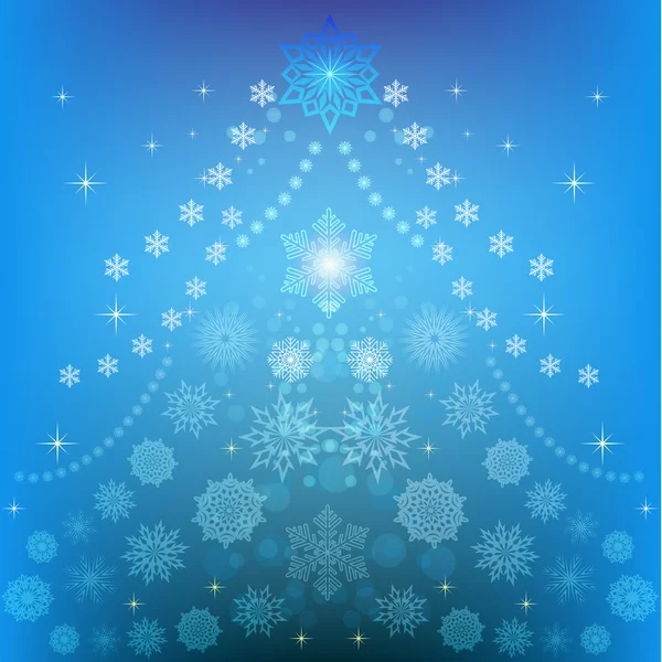 Soyut Noel ağacı kış vektör backgrund. — Stok Vektör