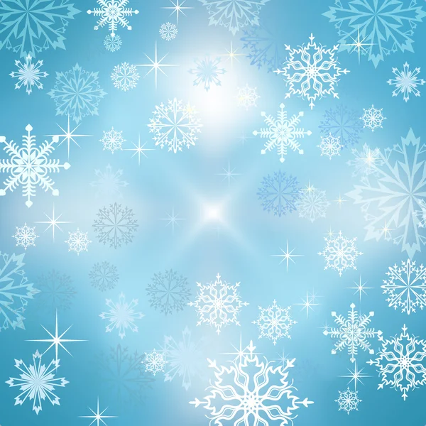 Abstrakte blaue Winter Vektor Hintergrund — Stockvektor