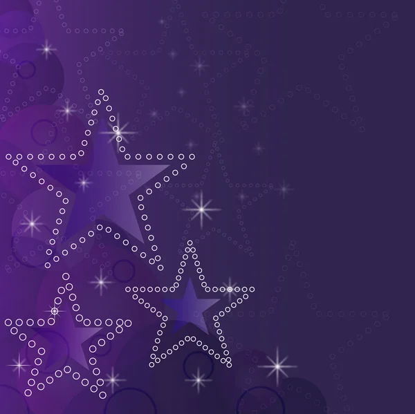Abstrakte funkelnde Sterne Weihnachten Vektor Hintergrund. — Stockvektor